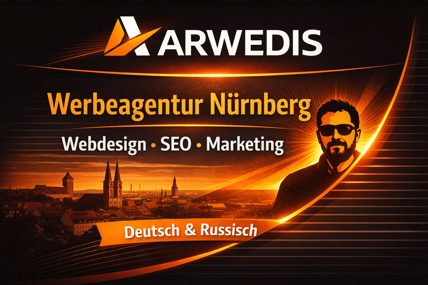 Werbeagentur Nürnberg ARWEDIS Logo und Leistungen im Überblick