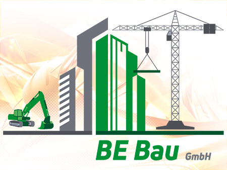 Logodesign: neues Logo für Bauunternehmen BE Bau GmbH aus Nürnberg (Design 2022) 