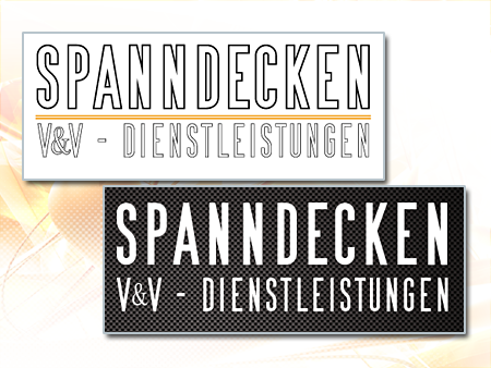Erstellung des Logos - Spanndecken und Dienstleistungen