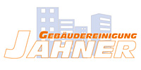 Logo Entwurf Gebäudereinigung Jahner Allgäu in Weiß Grau und Orange