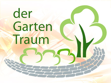 Logo Gartenbau mit Pflasterstein Weg – Landschaftsbau Design